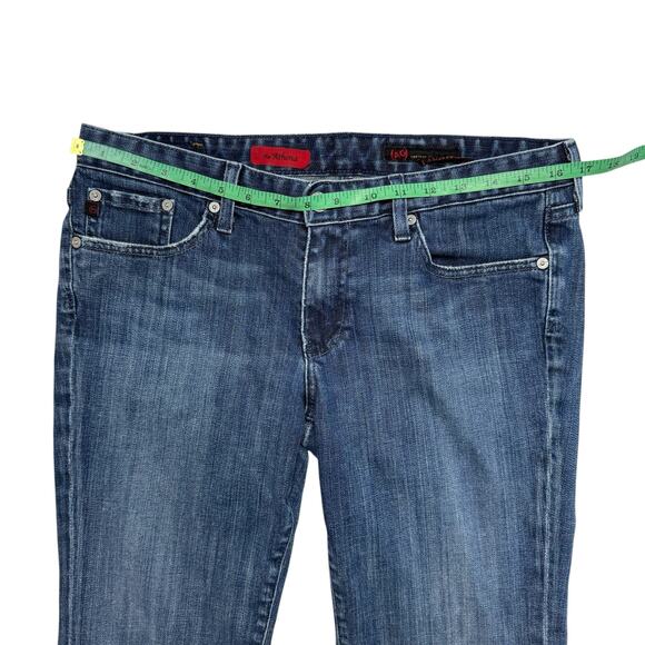 AG ADRIANO GOLDSCHMIED The Athena Crop Low-rise Jeans Size 31 2010s USA Capri - Picture 7 of 8